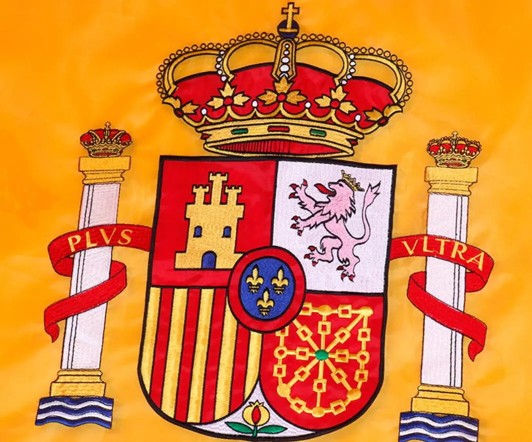 Stickerei Spanien-Flagge 90*150cm